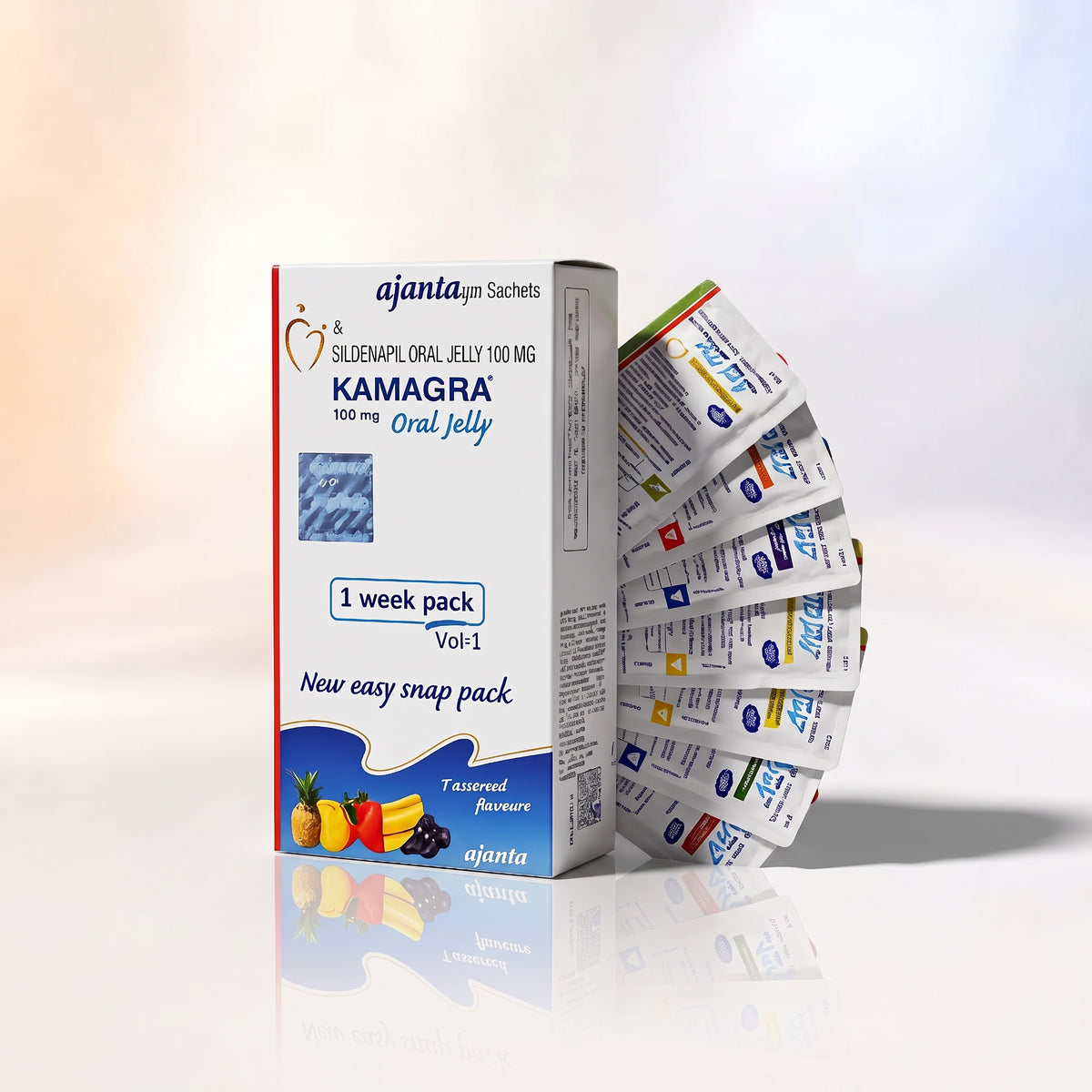 Kamagra Oral Jelly 100 mg (skonių mišinys)